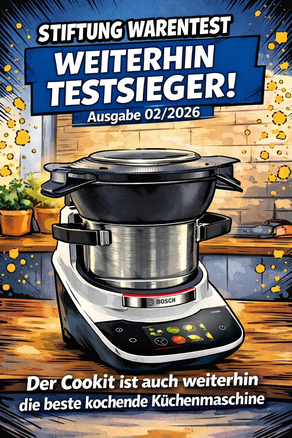 KochBAR Emsdetten – Kochstudio – Laut einem deutschen Verbraucherbericht gilt dieses Bosch-Gerät als die leistungsstärkste Küchenmaschine.